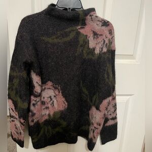 Floral black and pink Vince sweater